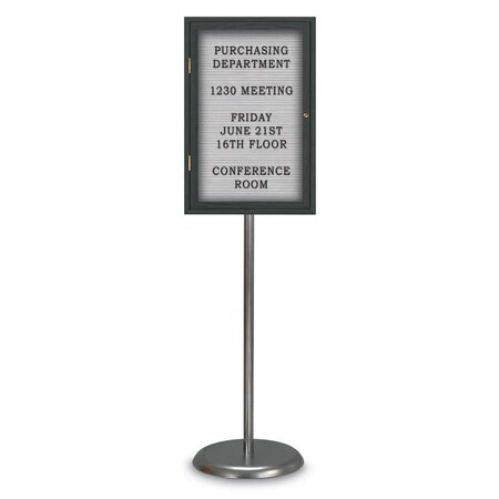 United Visual Products Corkboard, Triple Door, Radius Frame, 72x48", White/Apricot UV70055-WHITE-APRICOT